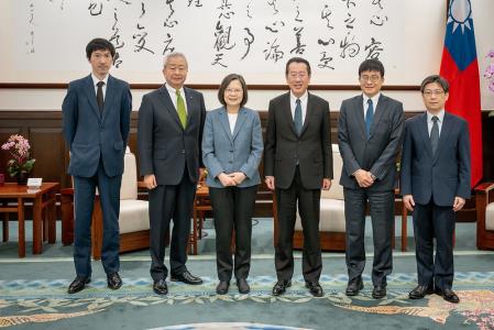 總統接見日本電信電話公司澤田純會長